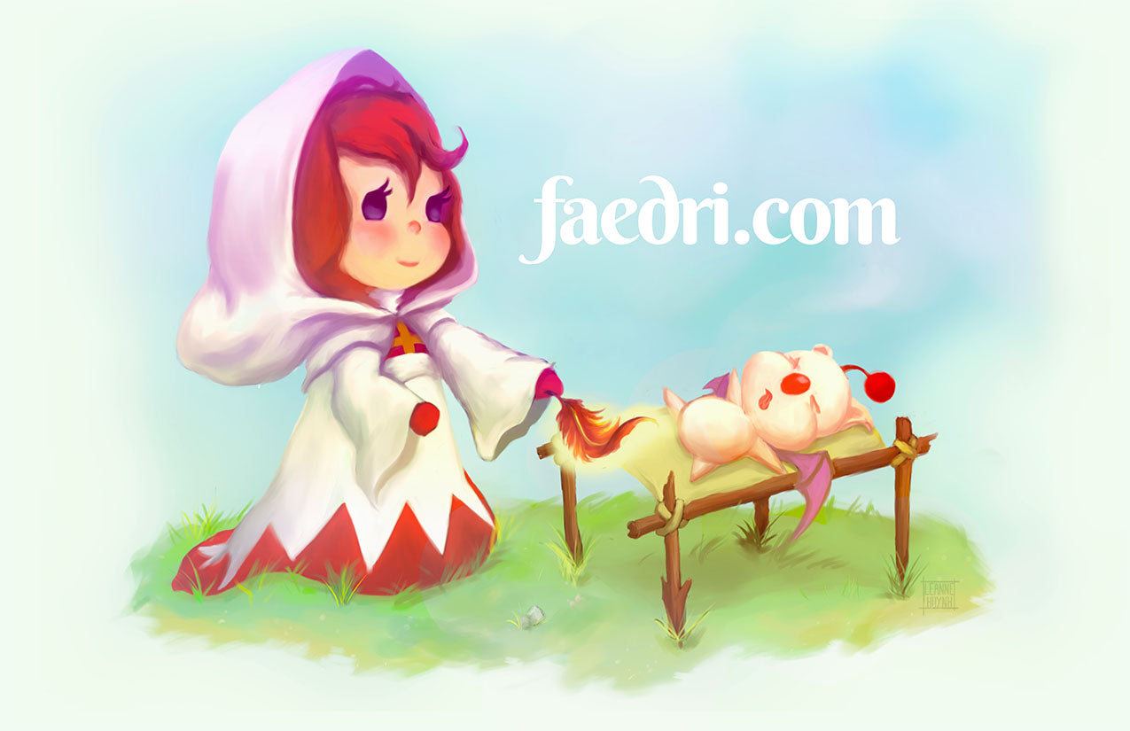 Final Fantasy: White Mage & Moogle