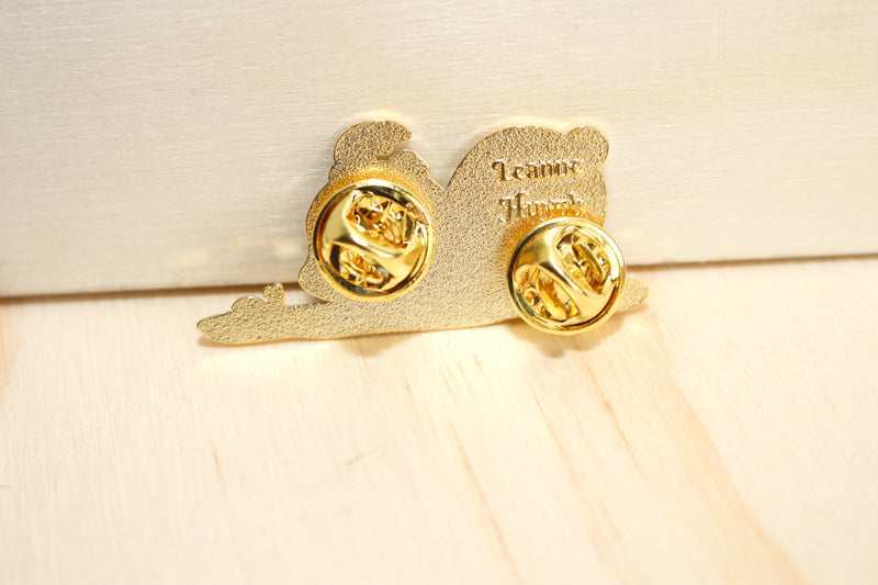 Rosie the Panda and the Snail Pin