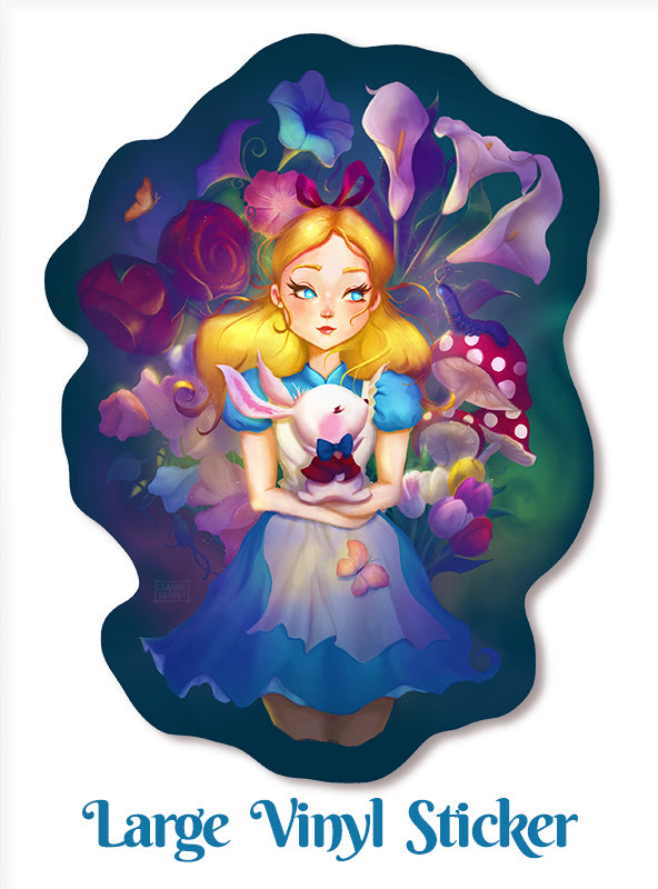 Alice in Wonderland Vinyl Sticker