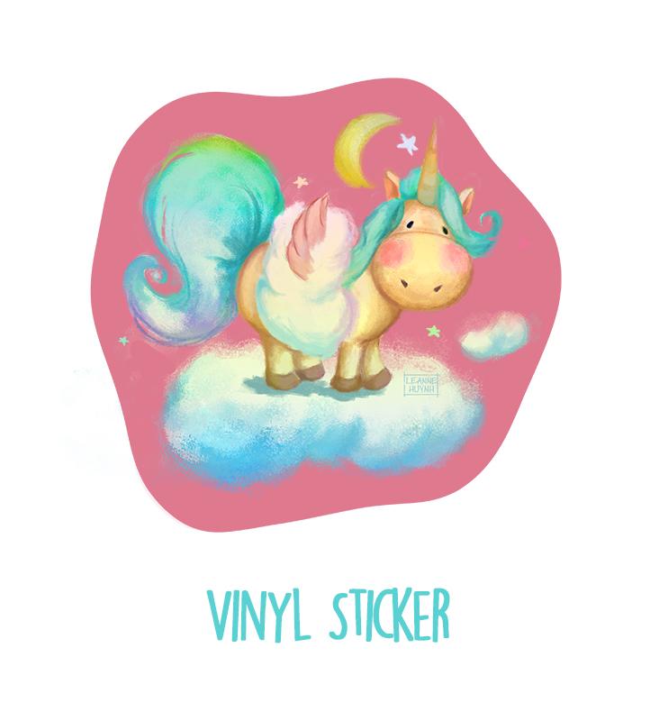 Pegasus Unicorn Vinyl Sticker
