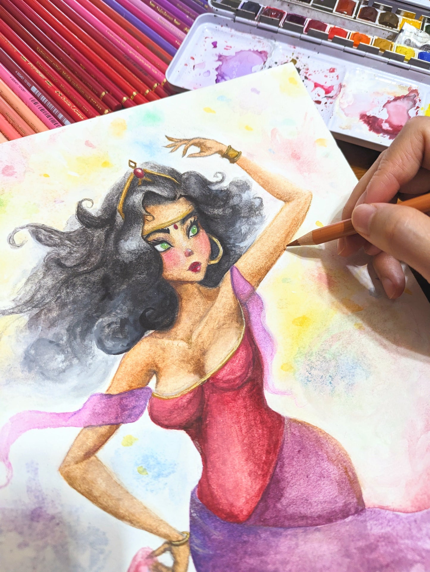 Denver Pre-Show Watercolor/Color Pencil Commission