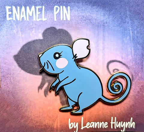 Midnight Mouse Enamel Pin