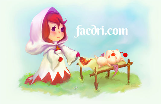 Final Fantasy: White Mage & Moogle