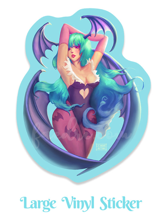 Darkstalkers Morrigan Vinyl Sticker