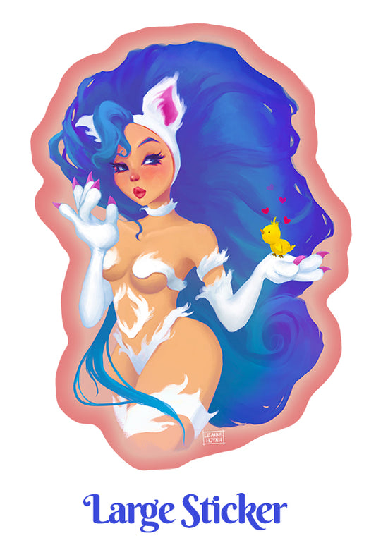 Darkstalkers Felicia Vinyl Sticker