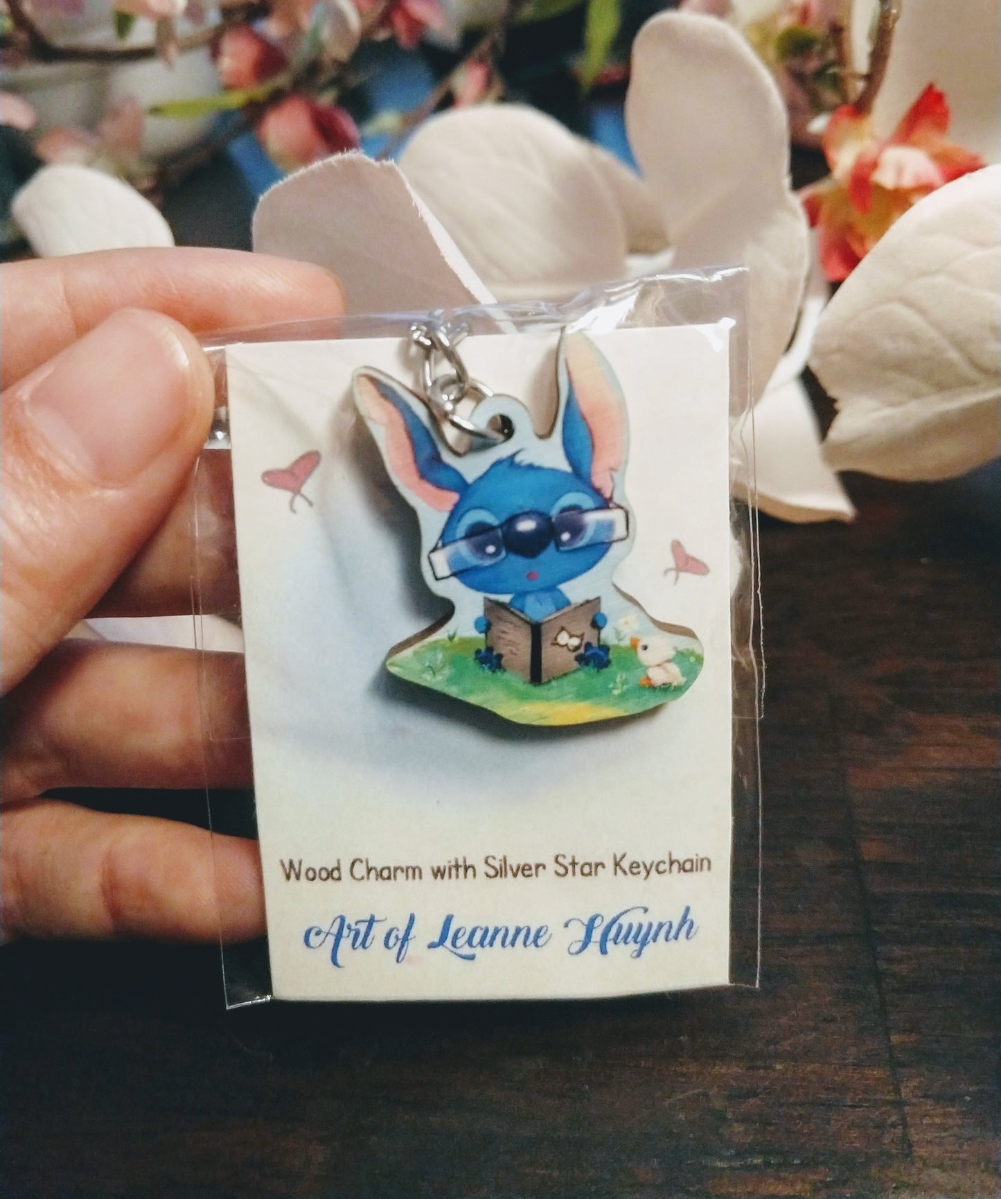 Limited Edition Wood Charm with Silver Star Clasp