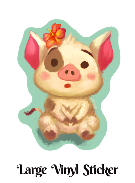 Pua Pig Vinyl Sticker