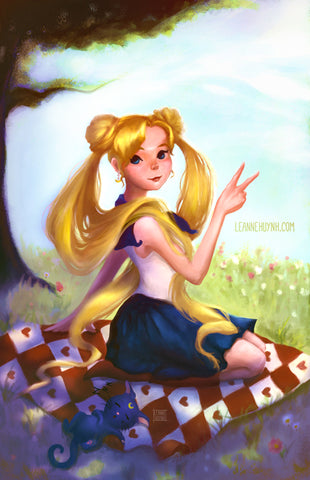 Sailor Moon & Luna
